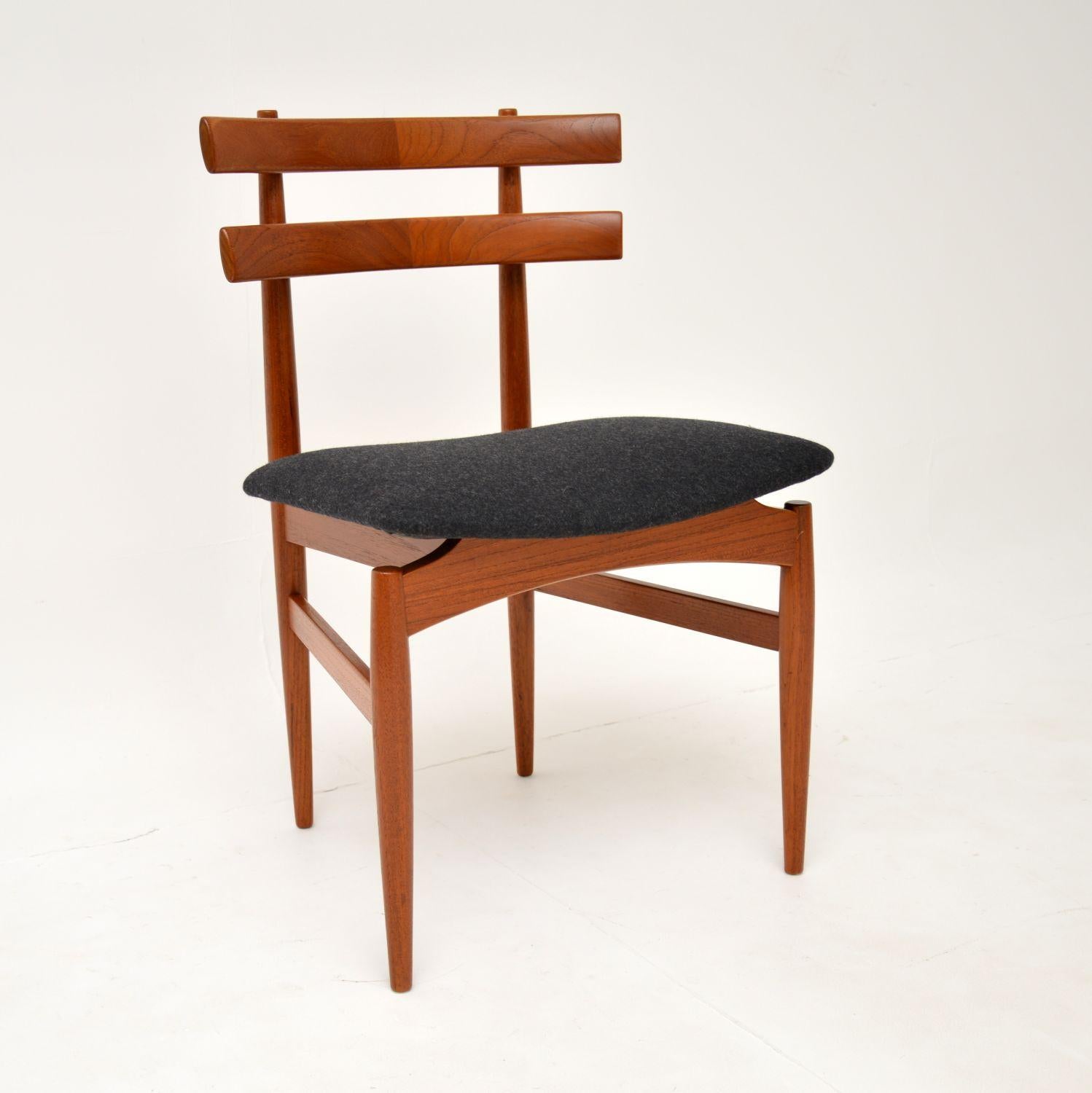 20th Century Set of 4 Danish Vintage Teak Dining Chairs by Poul Hundevad For Sale