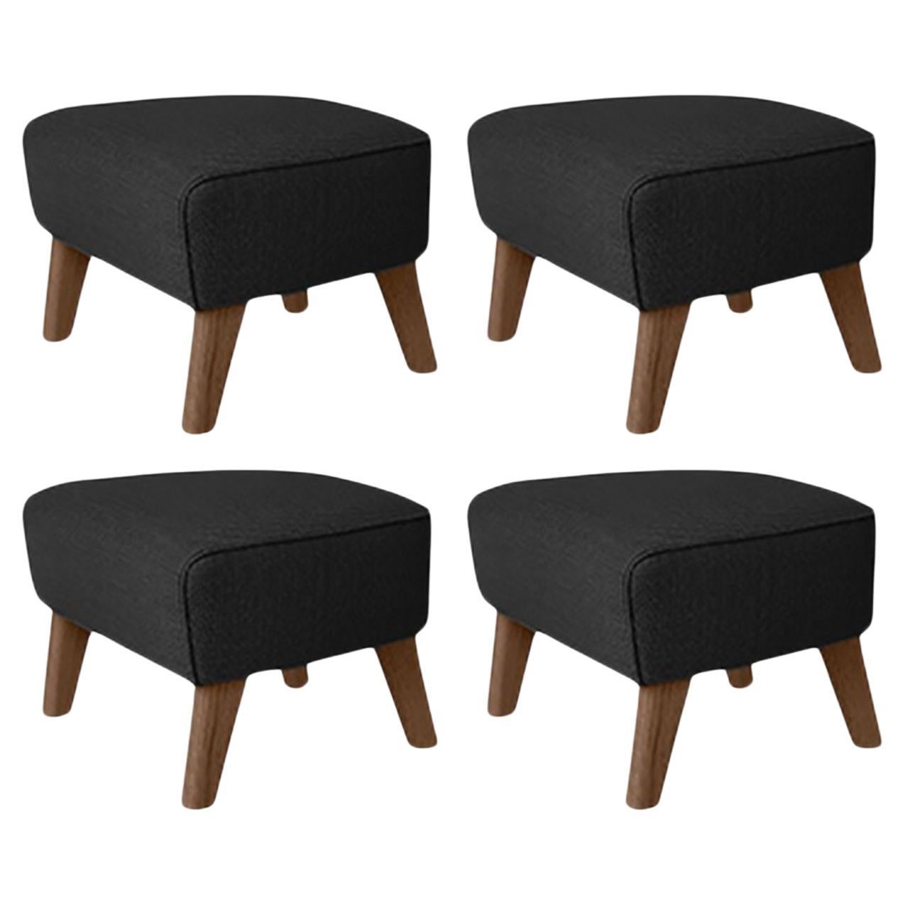 Rafsimonsvidar3 set de 4 poufs en chêne gris foncé, « My Own Chair » par Lassen
