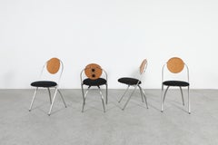 Lot de 4 chaises de salle à manger DDL Studio pour ZeroDisegno, années 1990