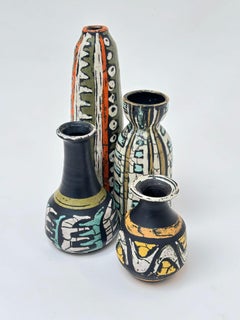 Set of 4 Decorative Ceramics, Livia Gorka, Hungary c. 1950
