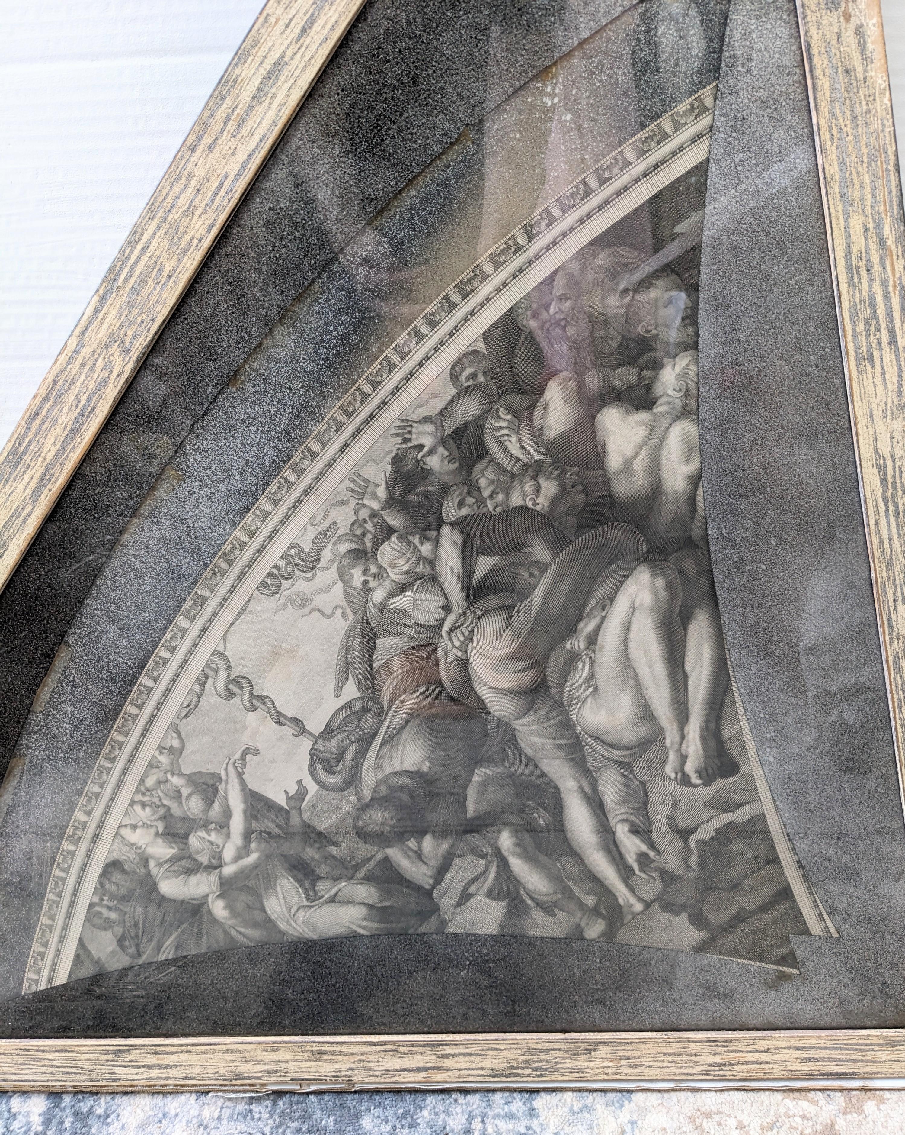 Ensemble de 4 panneaux décoratifs encadrés de style néoclassique en vente 4