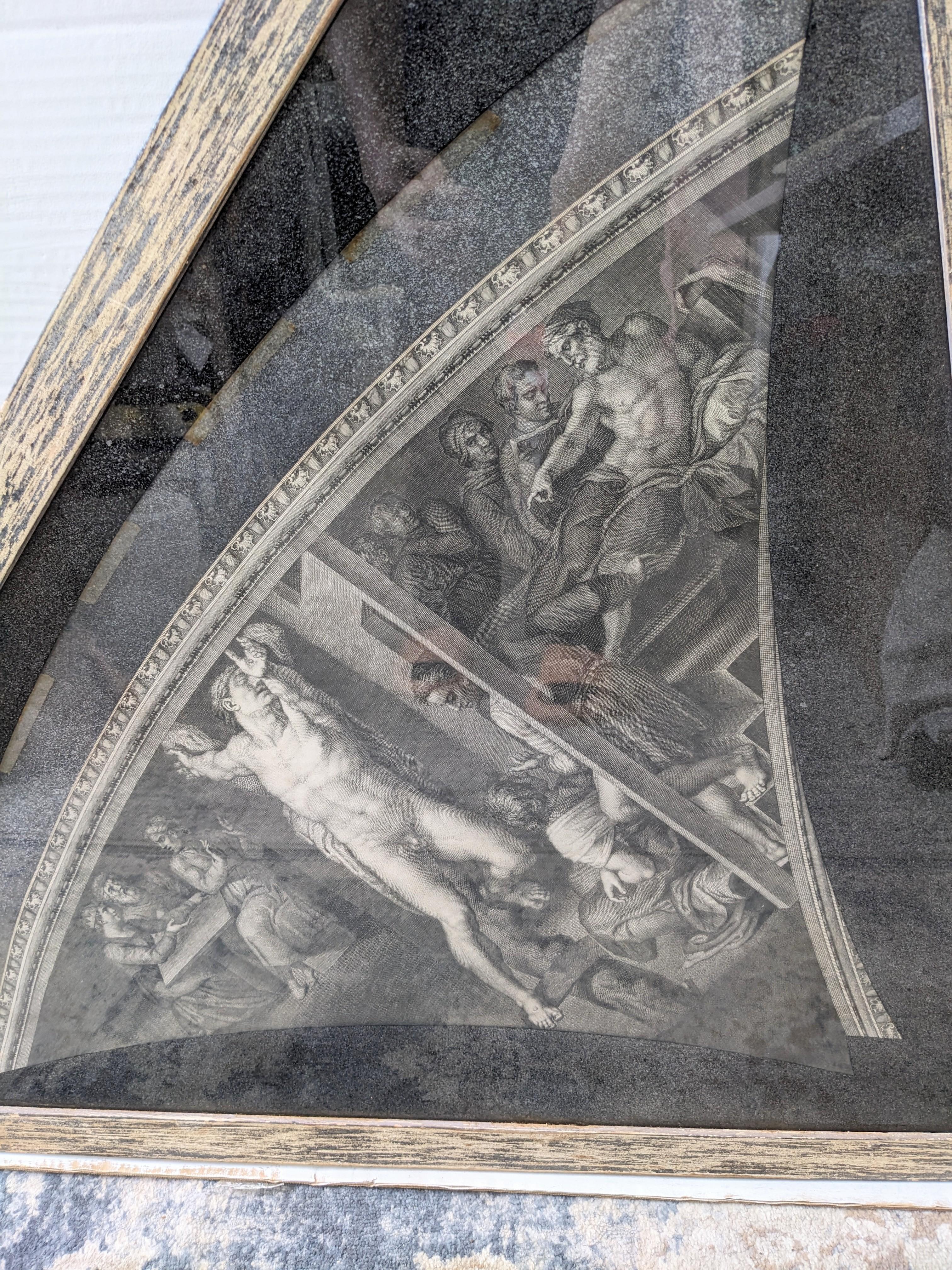 Ensemble de 4 panneaux décoratifs encadrés de style néoclassique en vente 1