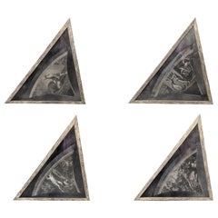 Set of 4 Decorative Neoclassical Framed Panels