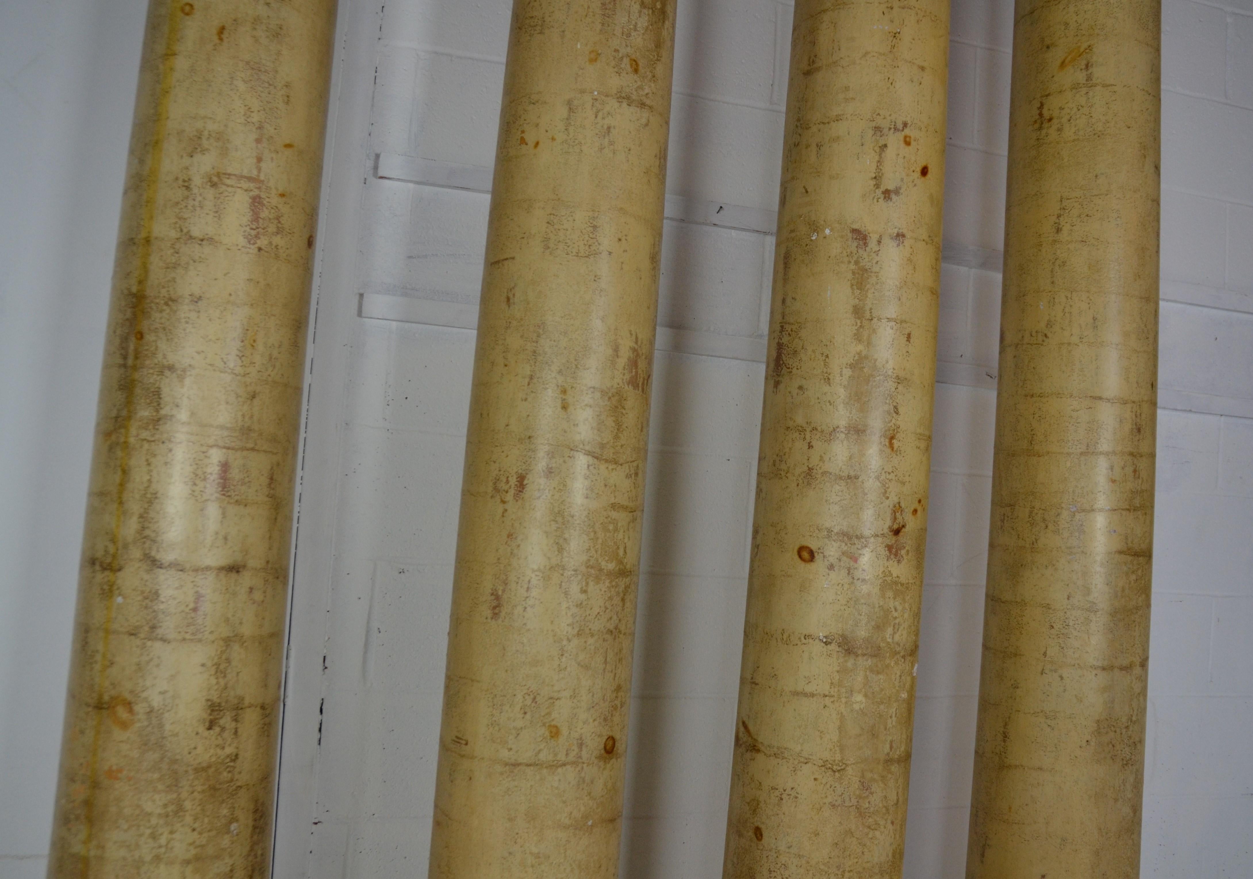 Set of 4 Decorative Wooden Pillars For Sale at 1stDibs wooden pillars