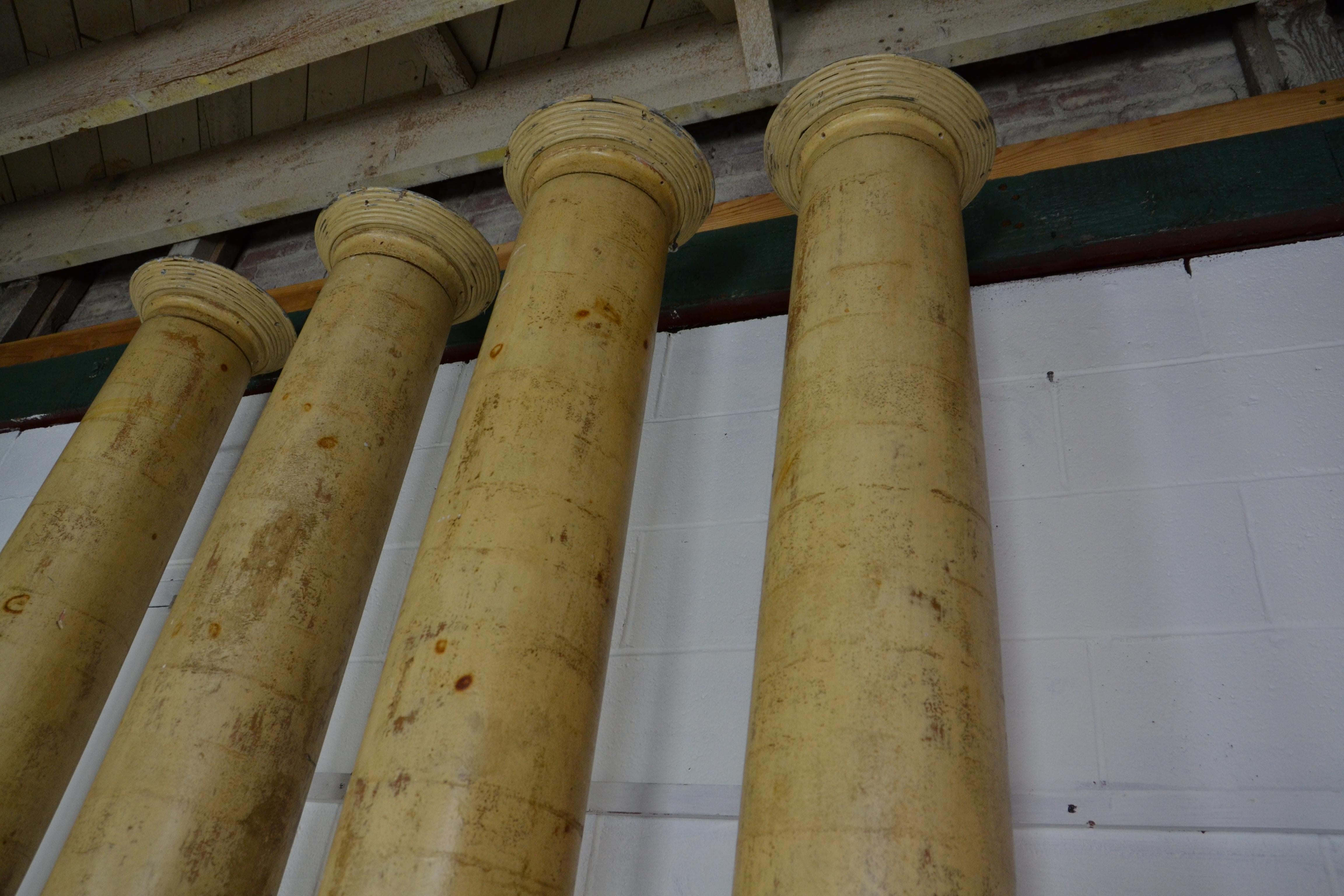 Set of 4 Decorative Wooden Pillars For Sale at 1stDibs wooden pillars