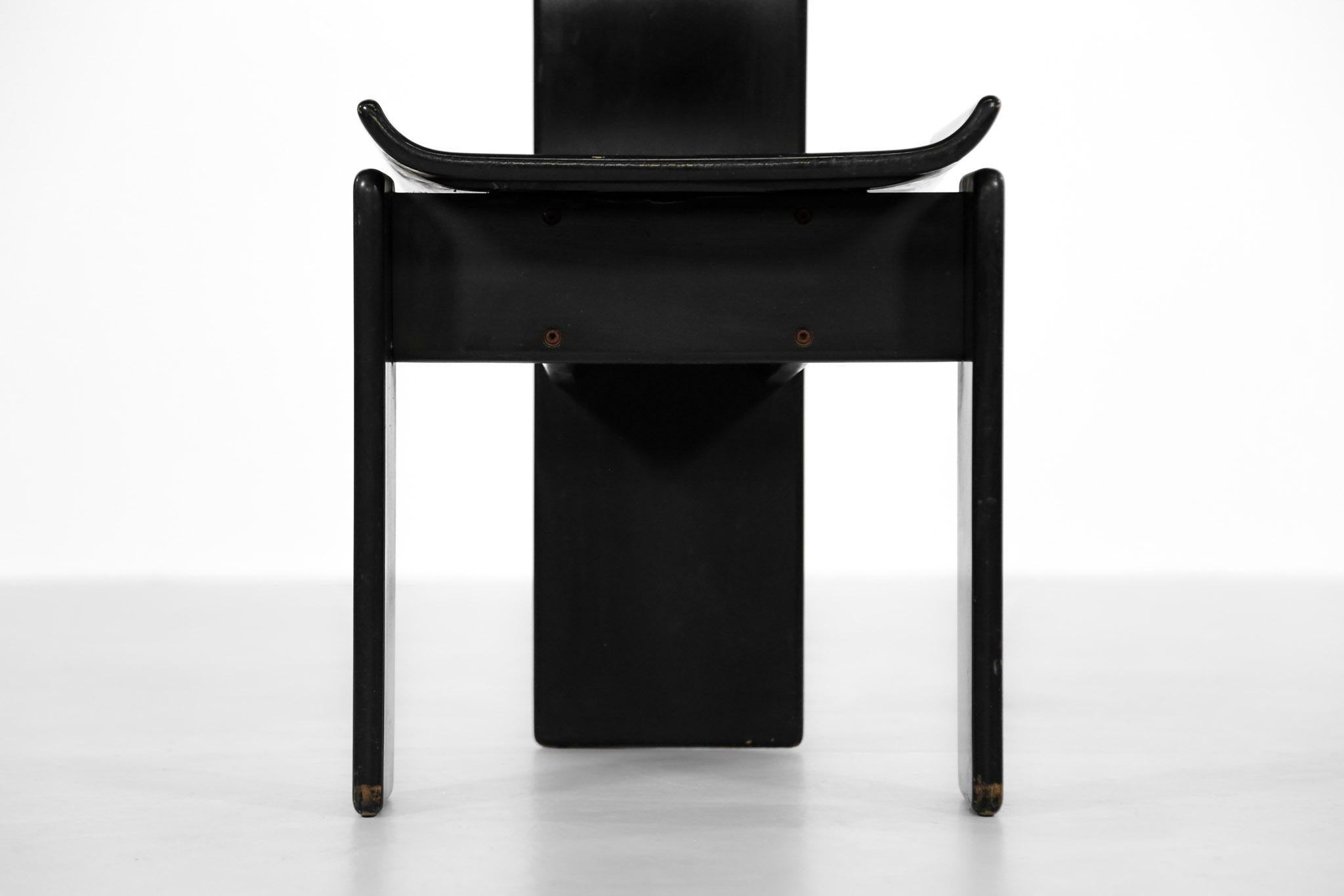 Set of 4 Design Chairs, Vico Magistretti Style 2