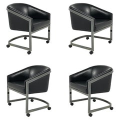 Set of 4 Design Institute of America Barrel Back Chairs
