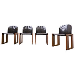 Set of 4 Dialogo Chairs by Afra and Tobia Scarpa, B&B Italia, 1973