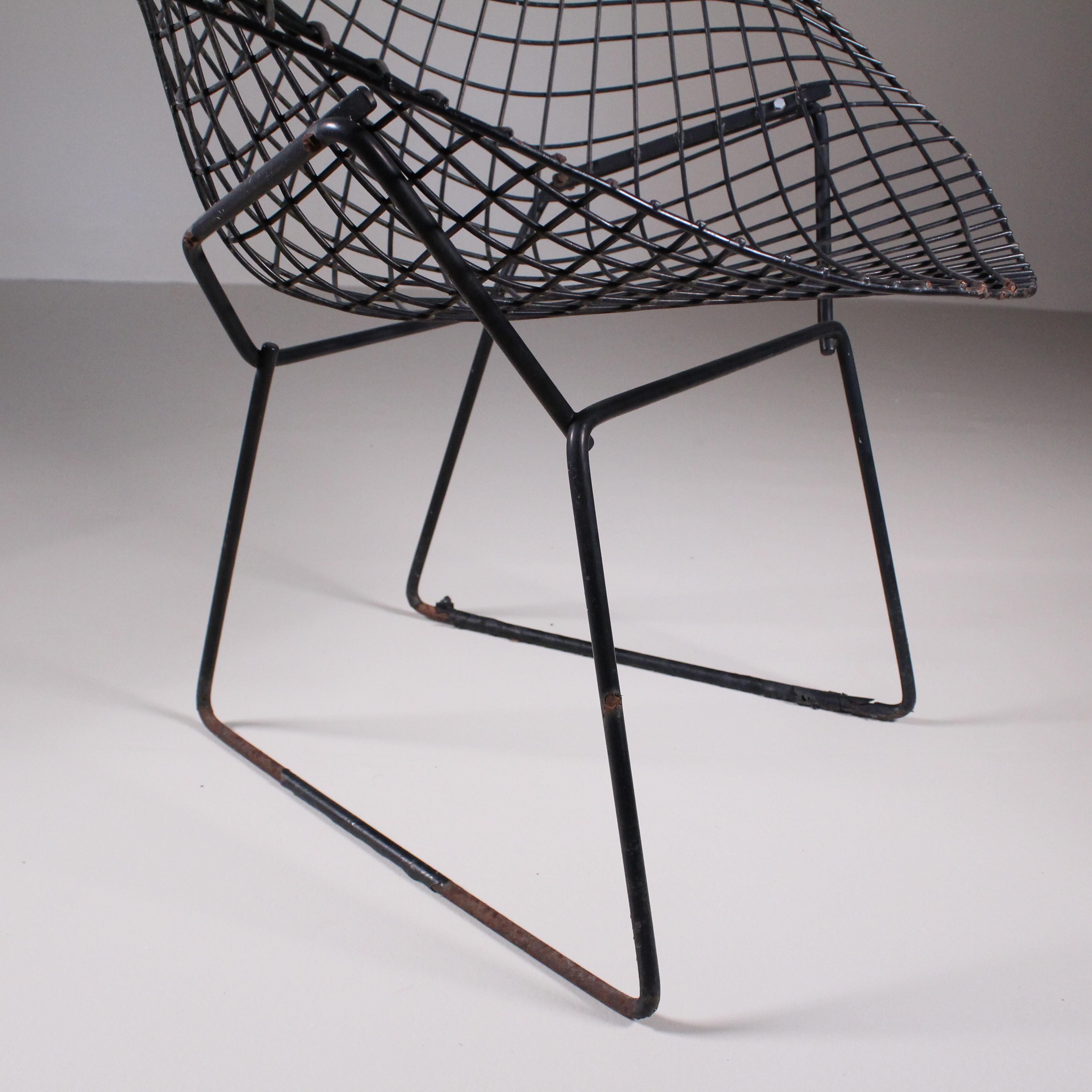 Set of 4 Diamond chairs, Harry Bertoia, Knoll International For Sale 4