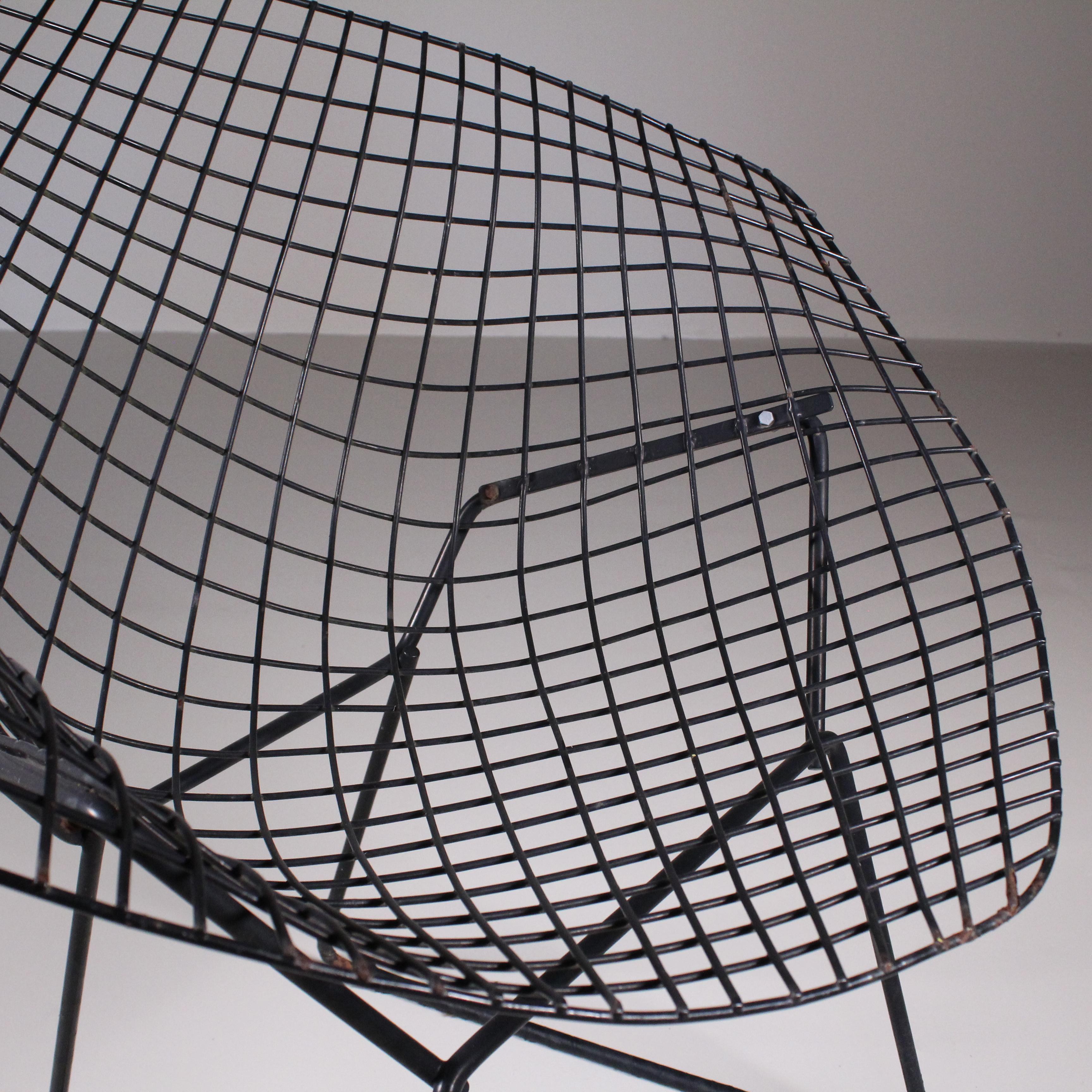 Set of 4 Diamond chairs, Harry Bertoia, Knoll International For Sale 2