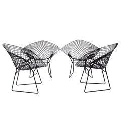 Set of 4 Diamond chairs, Harry Bertoia, Knoll International