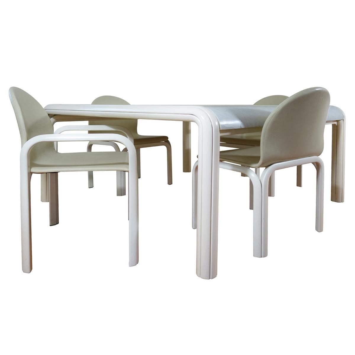 Set of 4 Dining Chairs Orsay Designed by Gae Aulenti for Knoll International 7