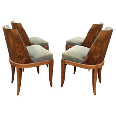 Vintage Set of 4 Dining Chairs and 2 Armchairs