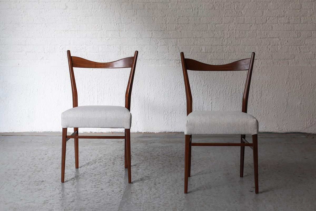 Set of 4 Dining Chairs, Belgian design, 1950s For Sale 2