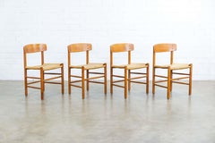 Set of 4 Dining Chairs by Børge Mogensen, Model J39