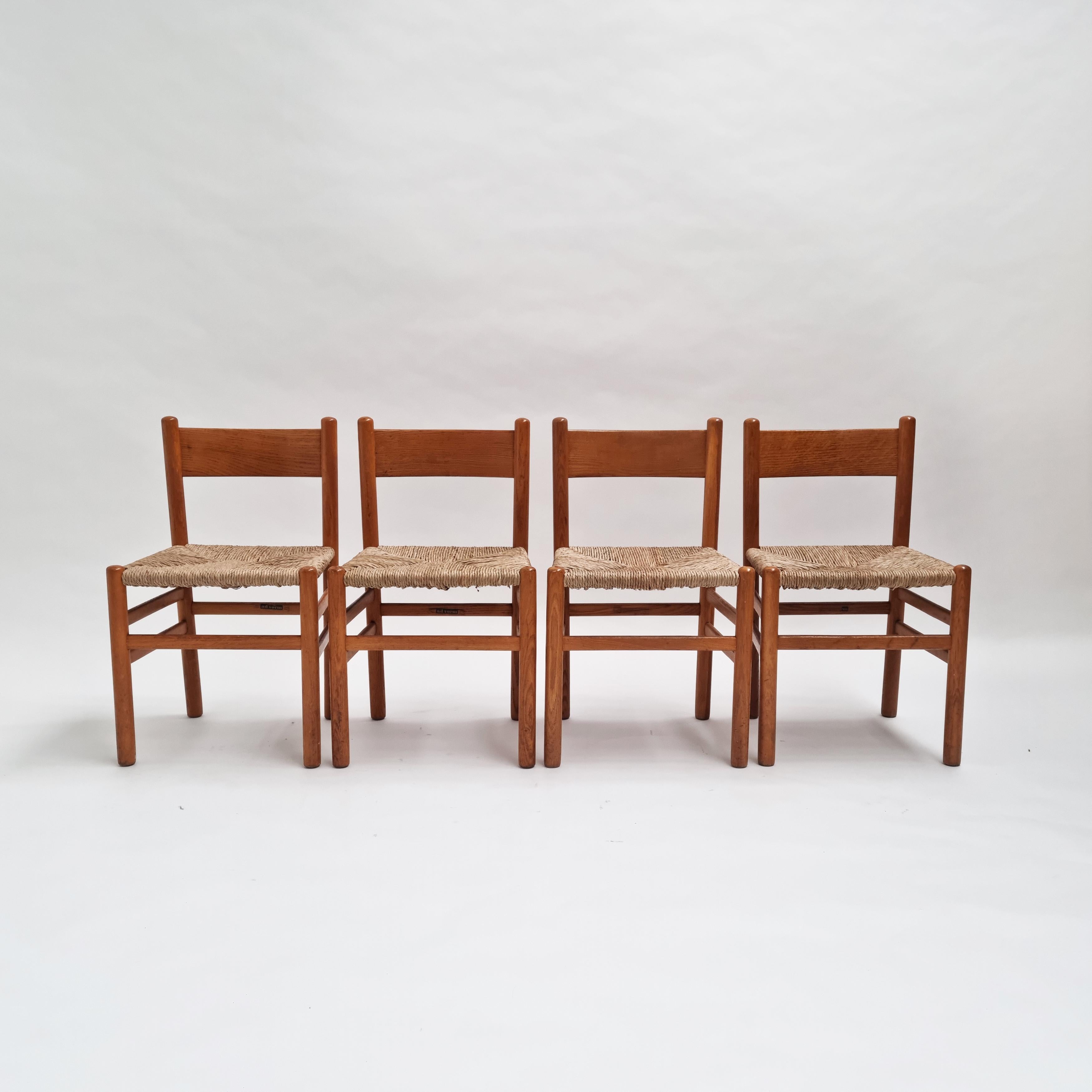 Set of 4 Dining Chairs by Johan Van Heuvel for Ad Vorm, 1970s In Good Condition In Hilversum, NL