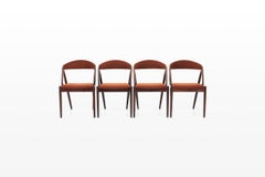 Set of 4 Dining Chairs by Kai Kristiansen for Schou Andersen Møbelfabrik