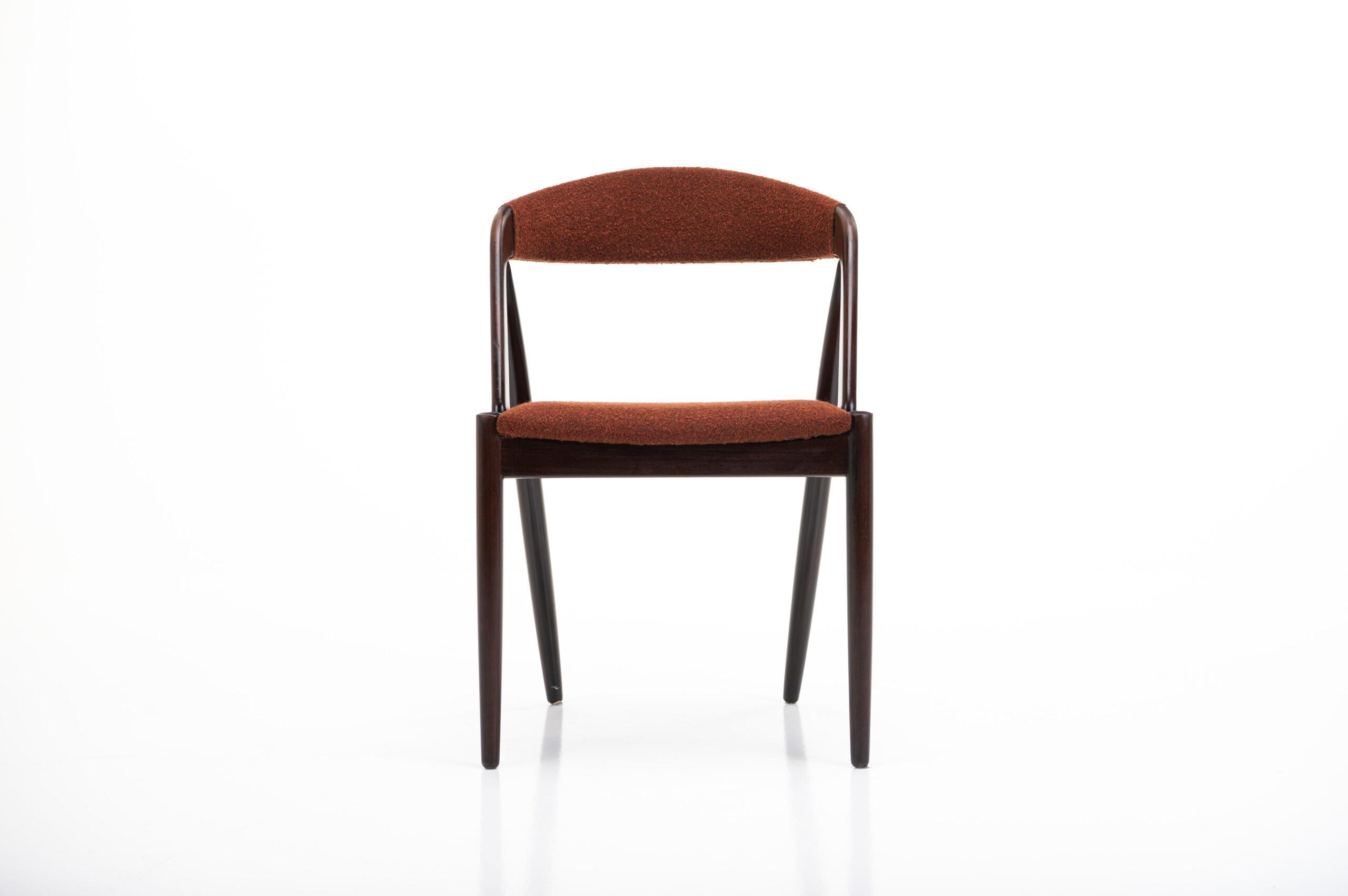 Set of 4 Dining Chairs by Kai Kristiansen for Schou Andersen Møbelfabrik In Good Condition In Ranst, VAN