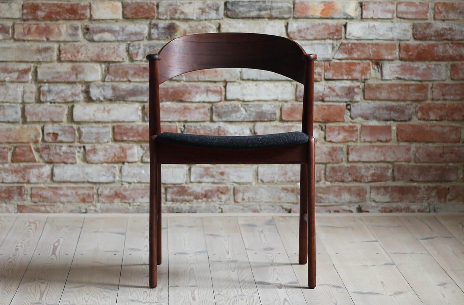 Set of 4 Dining Chairs in Kai Kristiansen Style, 1960s, Fully Renovated 8