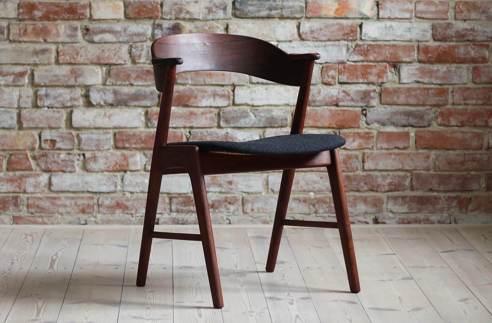 Set of 4 Dining Chairs in Kai Kristiansen Style, 1960s, Fully Renovated 9