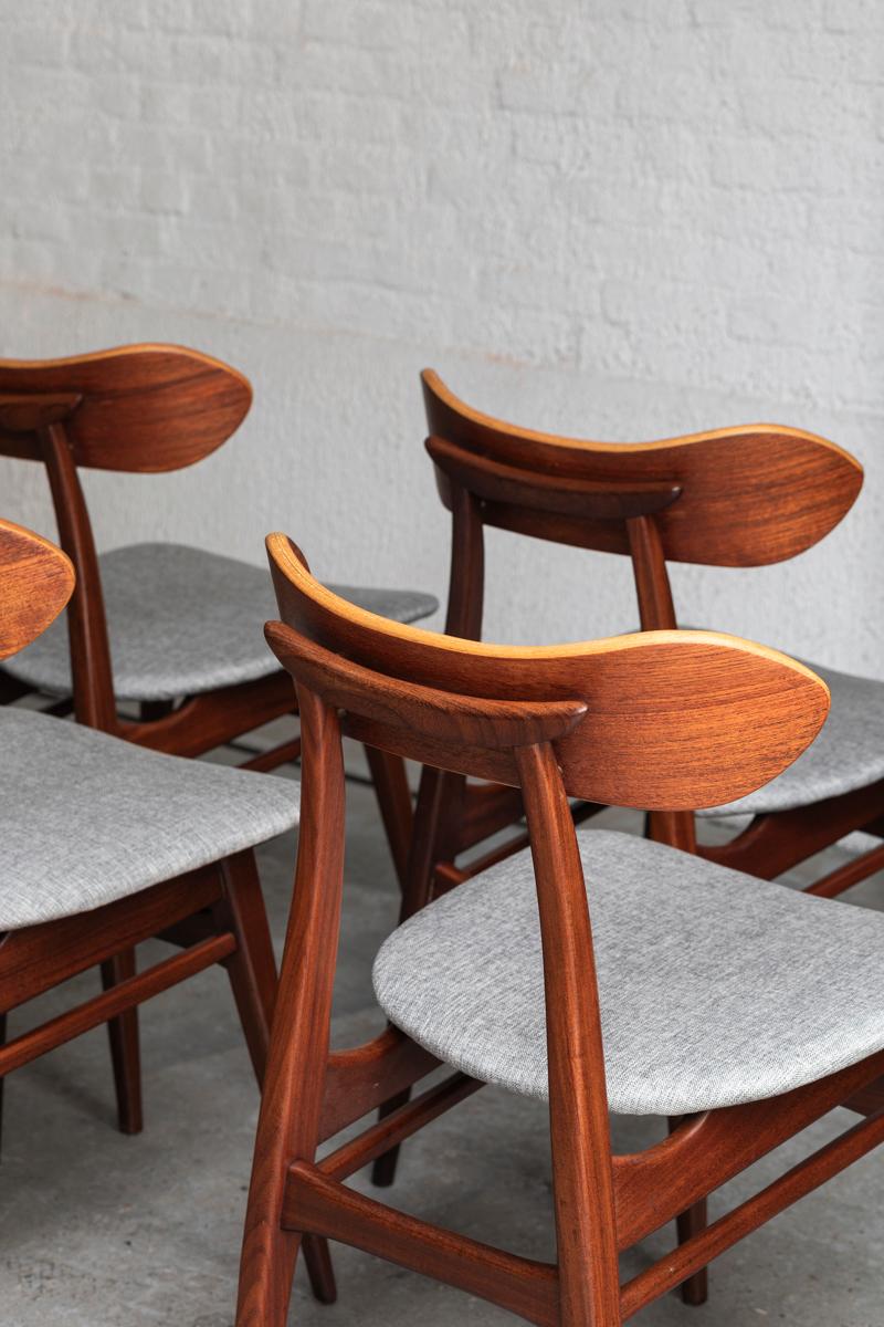 Louis Van Teeffelen Set of 4 Dining Chairs, Model Kastrup, the Netherlands, 60s 5