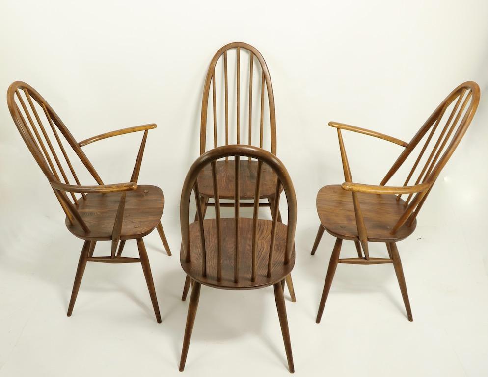 Set of 4 Dining Chairs by Lucien Ercolani for Ercol, England 2