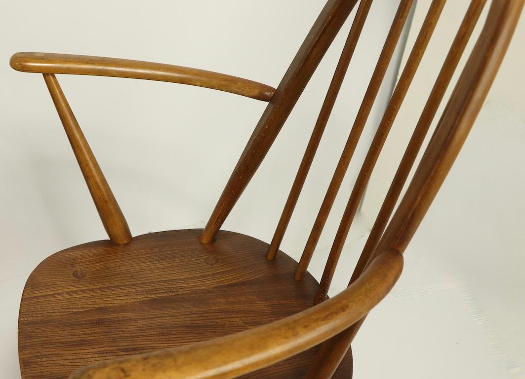 Set of 4 Dining Chairs by Lucien Ercolani for Ercol, England 4