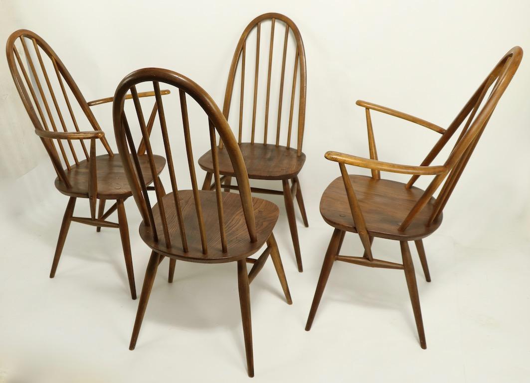 Set of 4 Dining Chairs by Lucien Ercolani for Ercol, England 5
