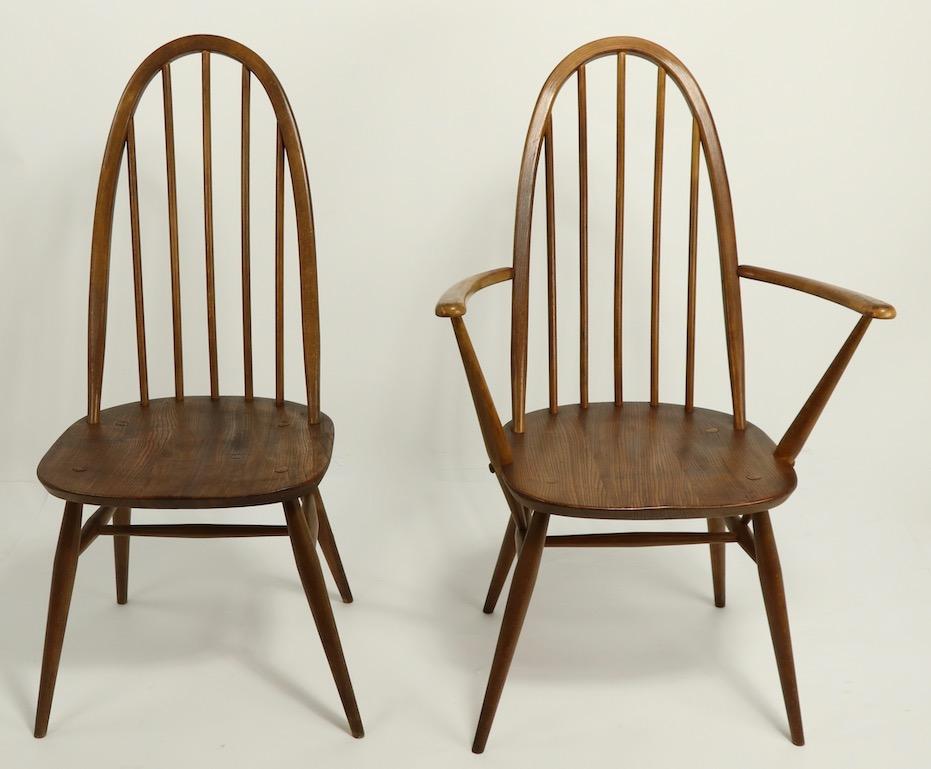 20th Century Set of 4 Dining Chairs by Lucien Ercolani for Ercol, England