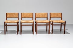 Set di 4 sedie da pranzo di Martin Visser per 'T Spectrum in legno duro Wengé, 1967