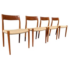 Set of 4 Dining Chairs by Niels Moller