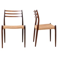Set of 4 Dining Chairs by Niels Otto Møller, Denmark, 1960s, Model 78