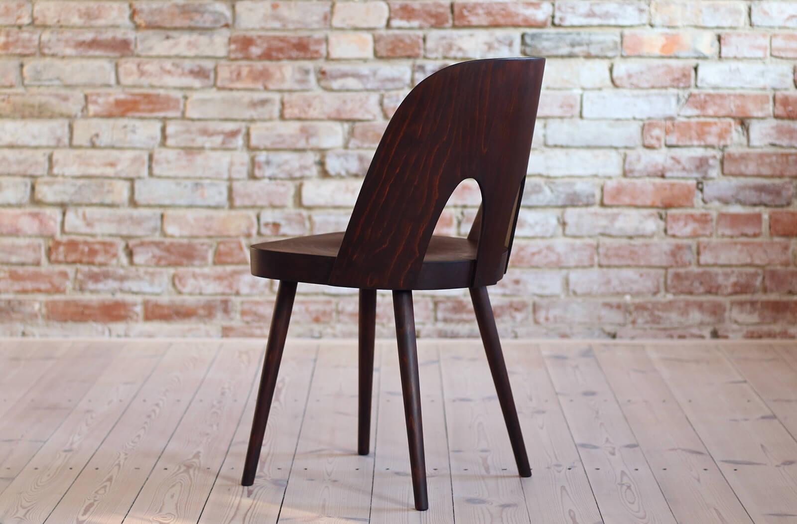 Set of 4 Dining Chairs by Oswald Haerdtl, Beech Veneer, Oil Finish, Midcentury For Sale 5