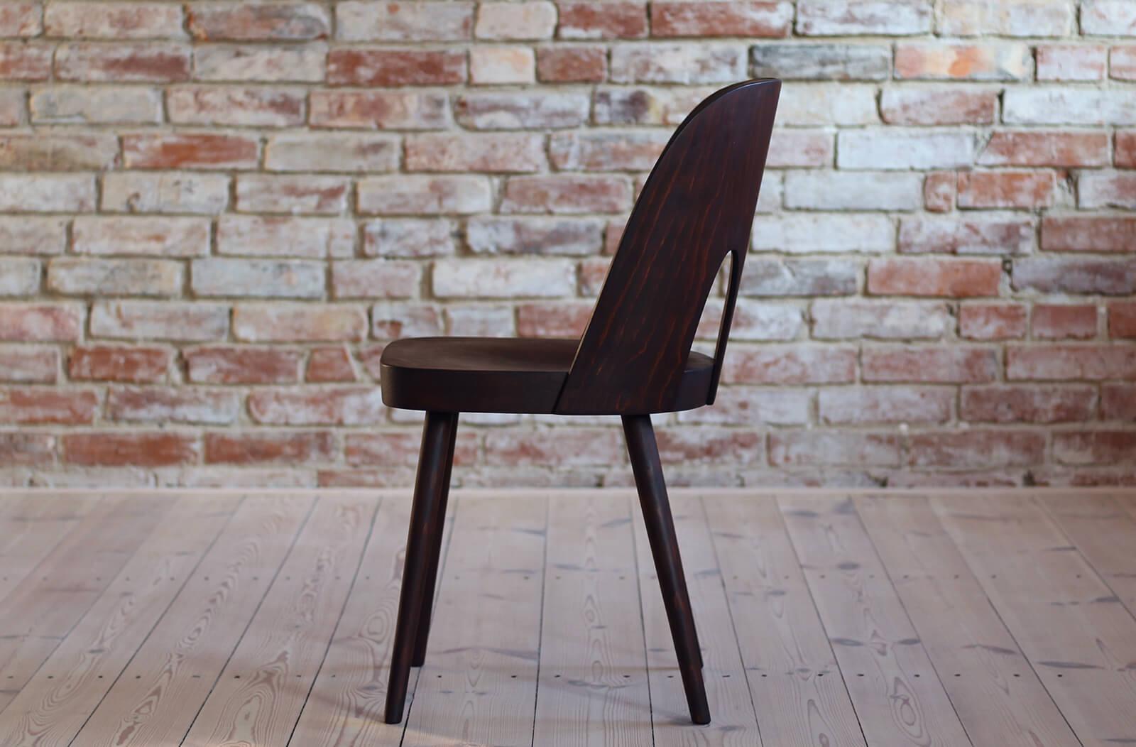 Ensemble de 4 chaises de salle à manger par Oswald Haerdtl, placage de hêtre, finition à l'huile, milieu du siècle dernier en vente 6