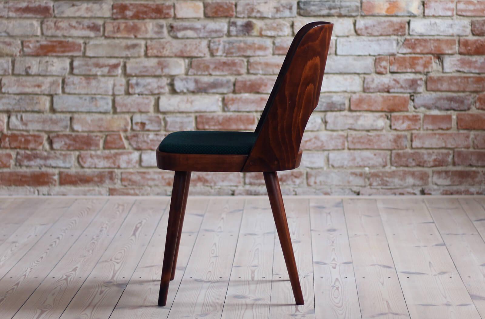 Set of 4 Dining Chairs by Oswald Haerdtl, Reupholstered in Kvadrat For Sale 3