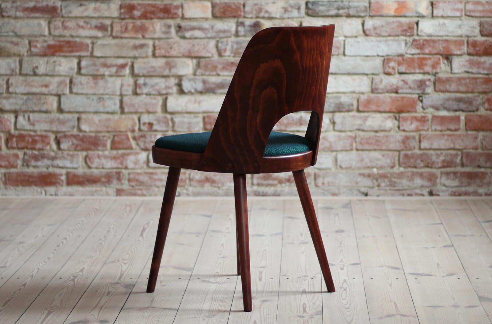 Set of 4 Dining Chairs by Oswald Haerdtl, Reupholstered in Kvadrat For Sale 2