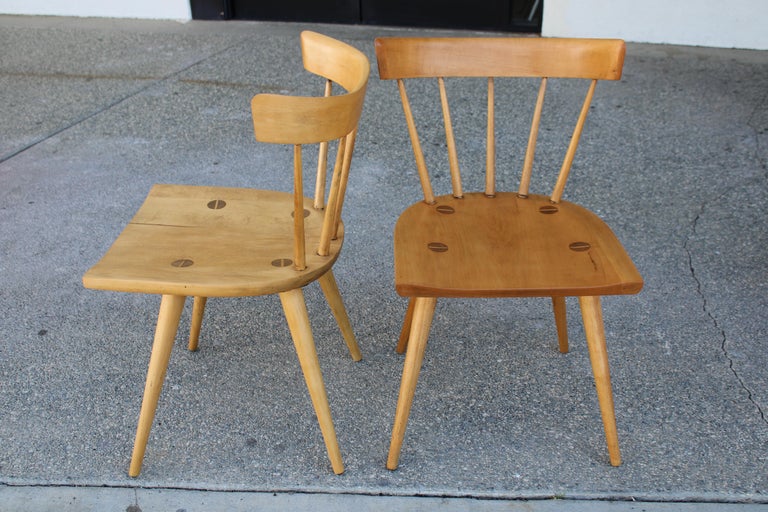 Set of 4 Dining Chairs by Paul McCobb for the Winchendon Furniture Co. In Good Condition For Sale In Palm Springs, CA