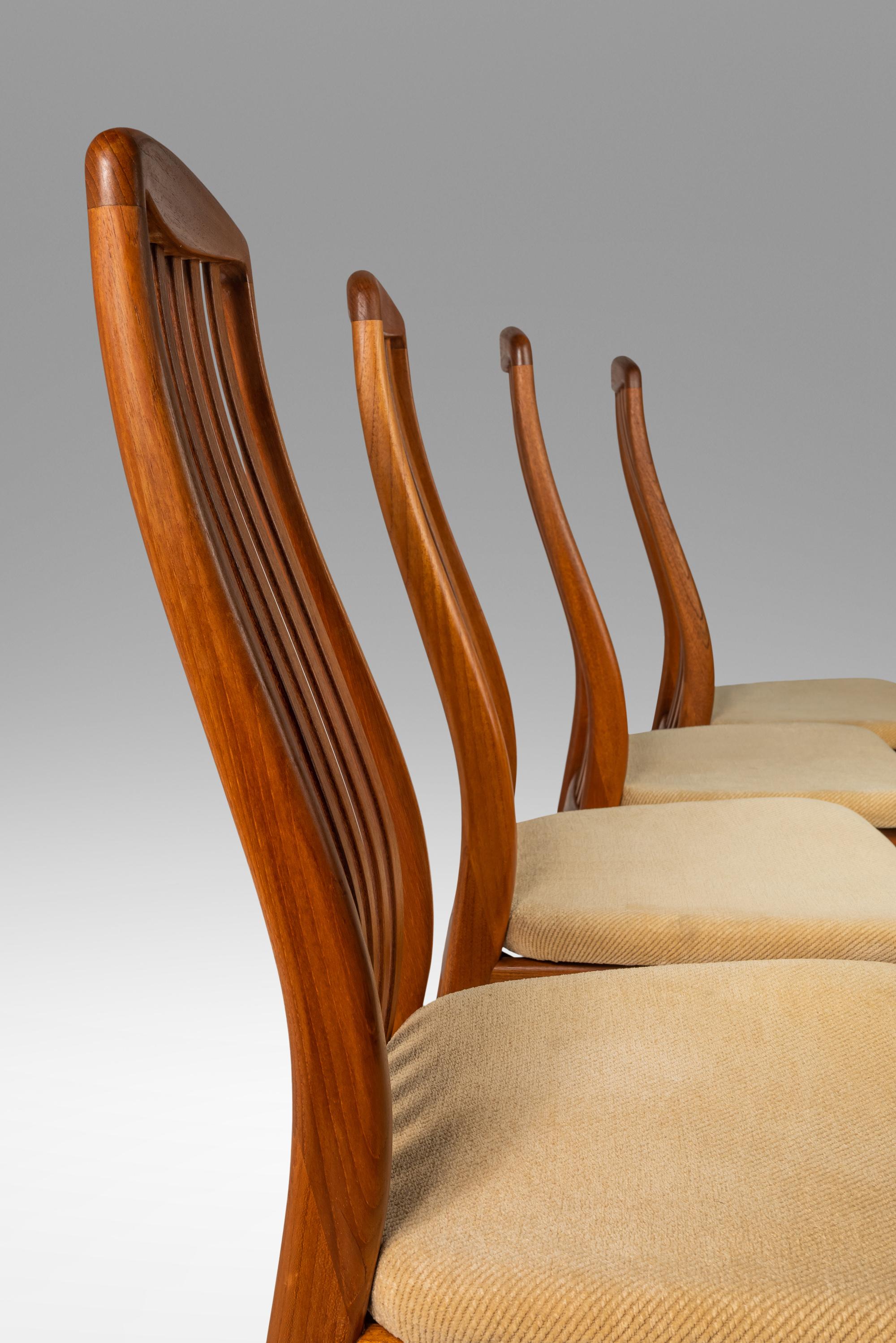 Set of 4 Dining Chairs by Preben Schou Andersen for Schou Andersen Møbelfabrik 10