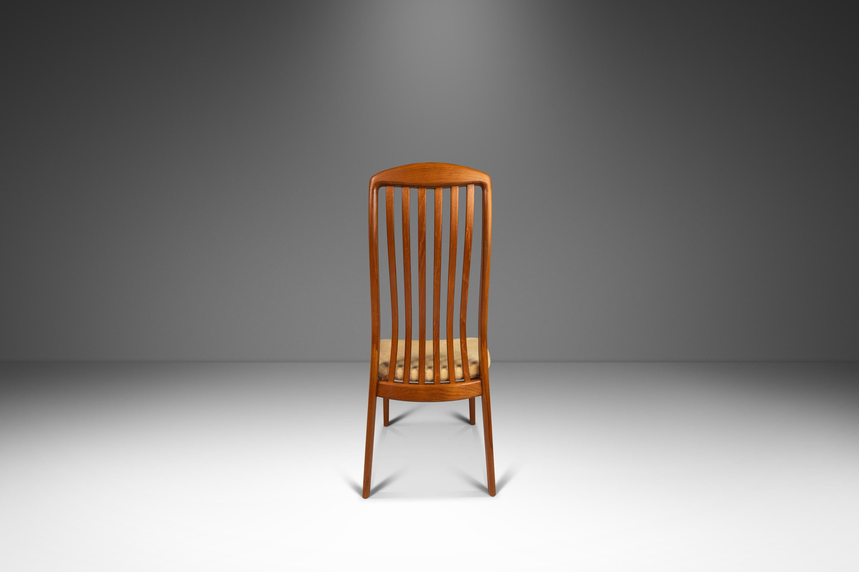 Mid-Century Modern Set of 4 Dining Chairs by Preben Schou Andersen for Schou Andersen Møbelfabrik