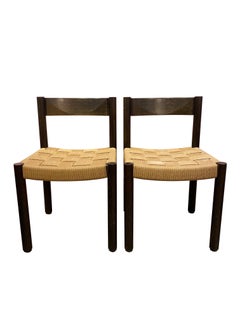 Satz von 4 Esszimmerstühlen von Robert Haussmann für Dietiker, um 1960.