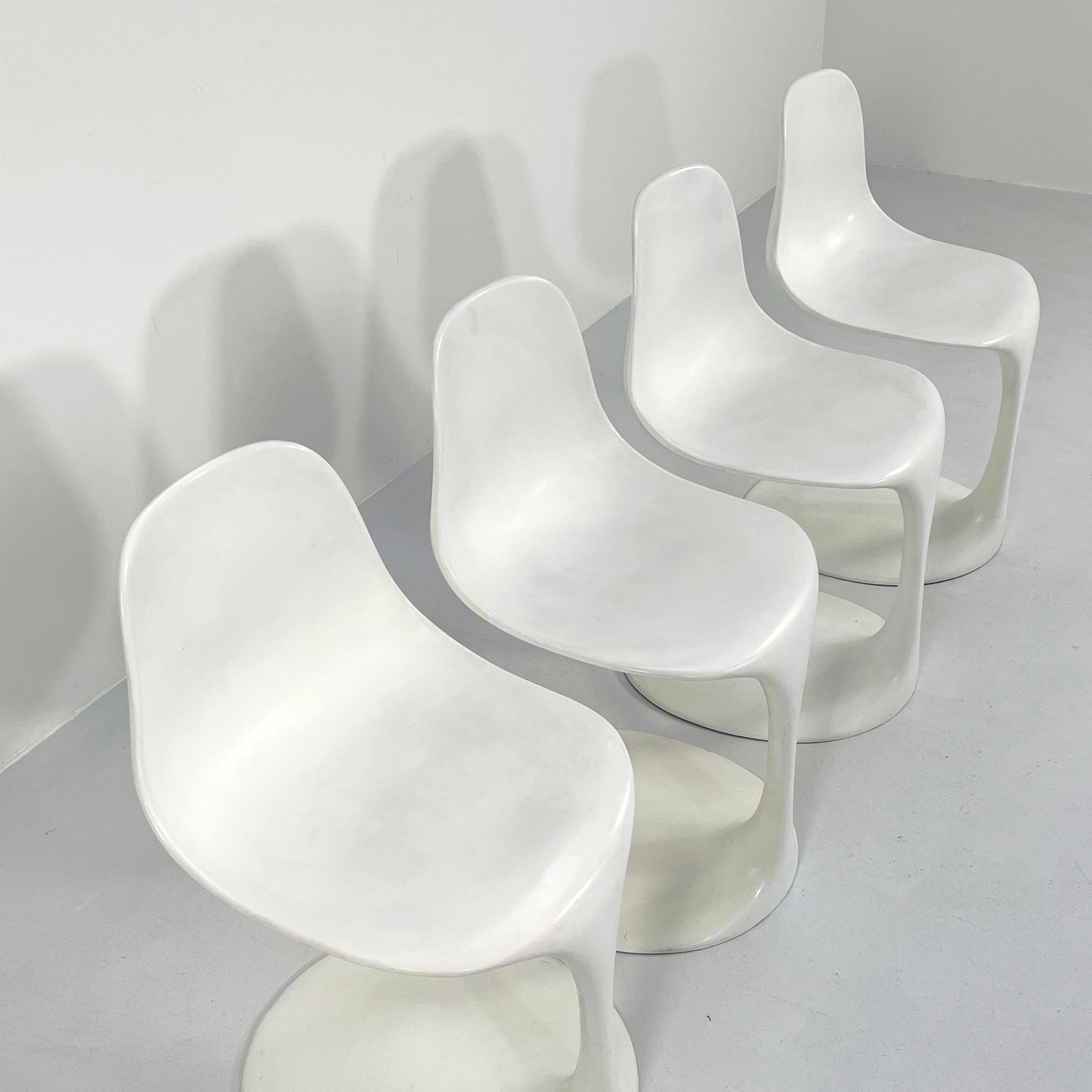 Set of 4 Dining Chairs by Rudi Bonzanini for Tecnosalotto, 1960s 7