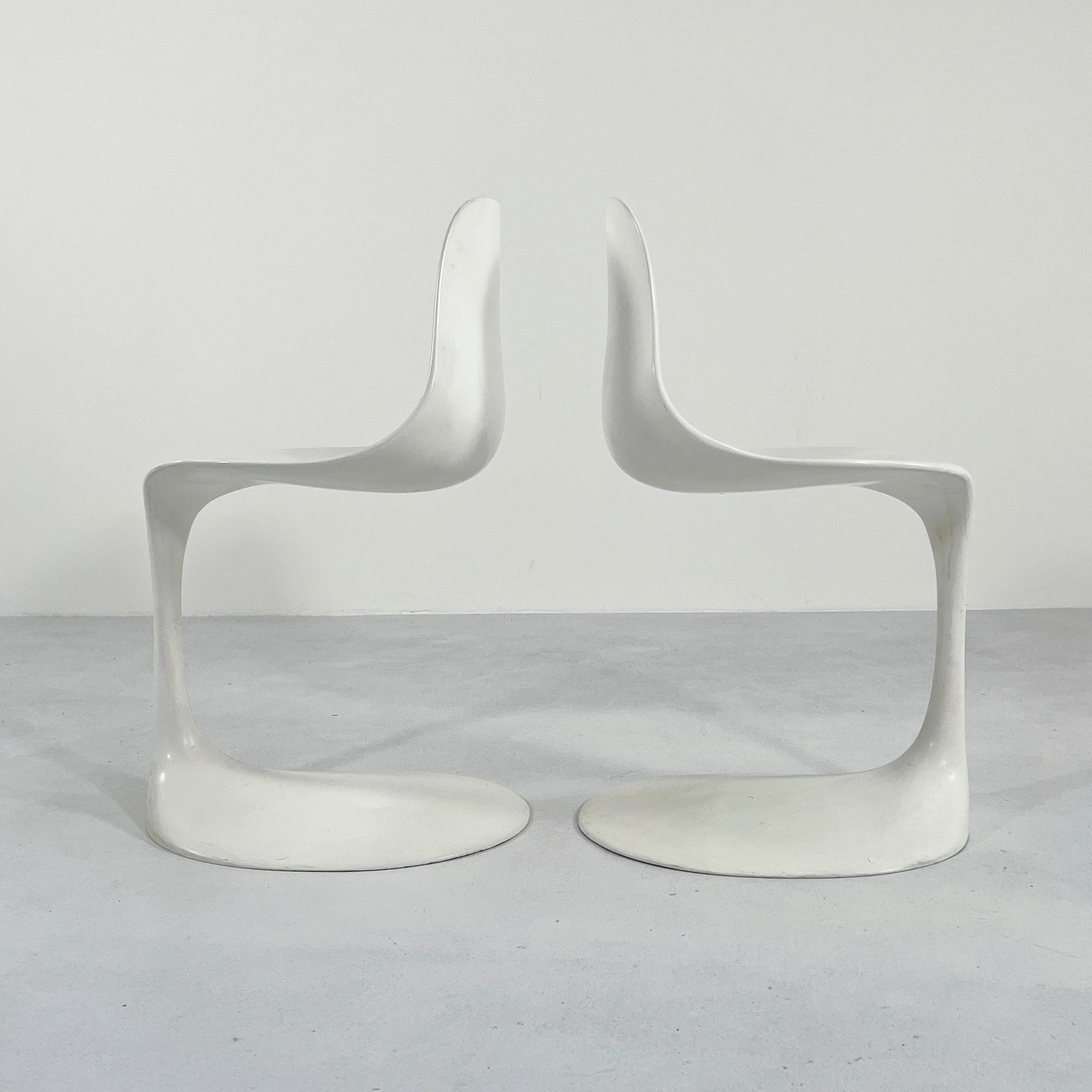 Mid-20th Century Set of 4 Dining Chairs by Rudi Bonzanini for Tecnosalotto, 1960s