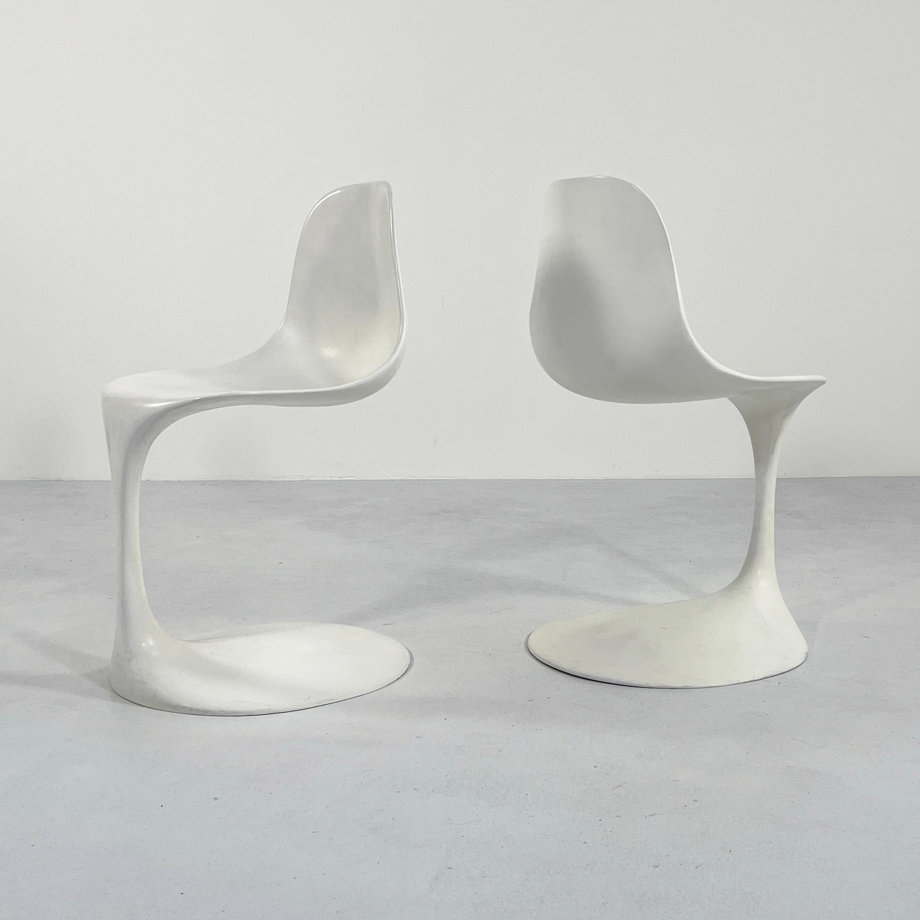 Set of 4 Dining Chairs by Rudi Bonzanini for Tecnosalotto, 1960s 1