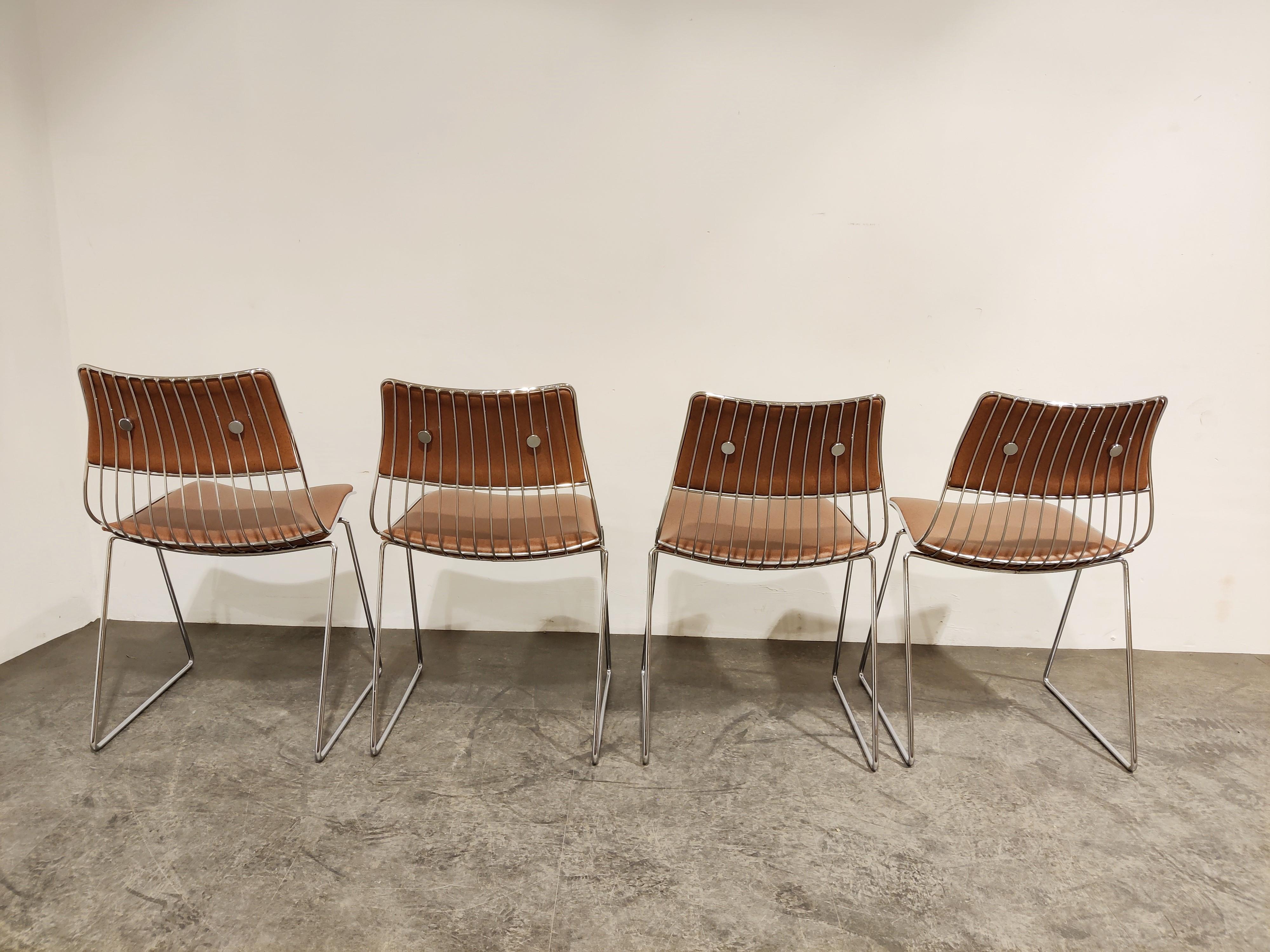 Set of 4 Dining Chairs by Rudi Verelst for Novalux, 1970s In Good Condition In HEVERLEE, BE