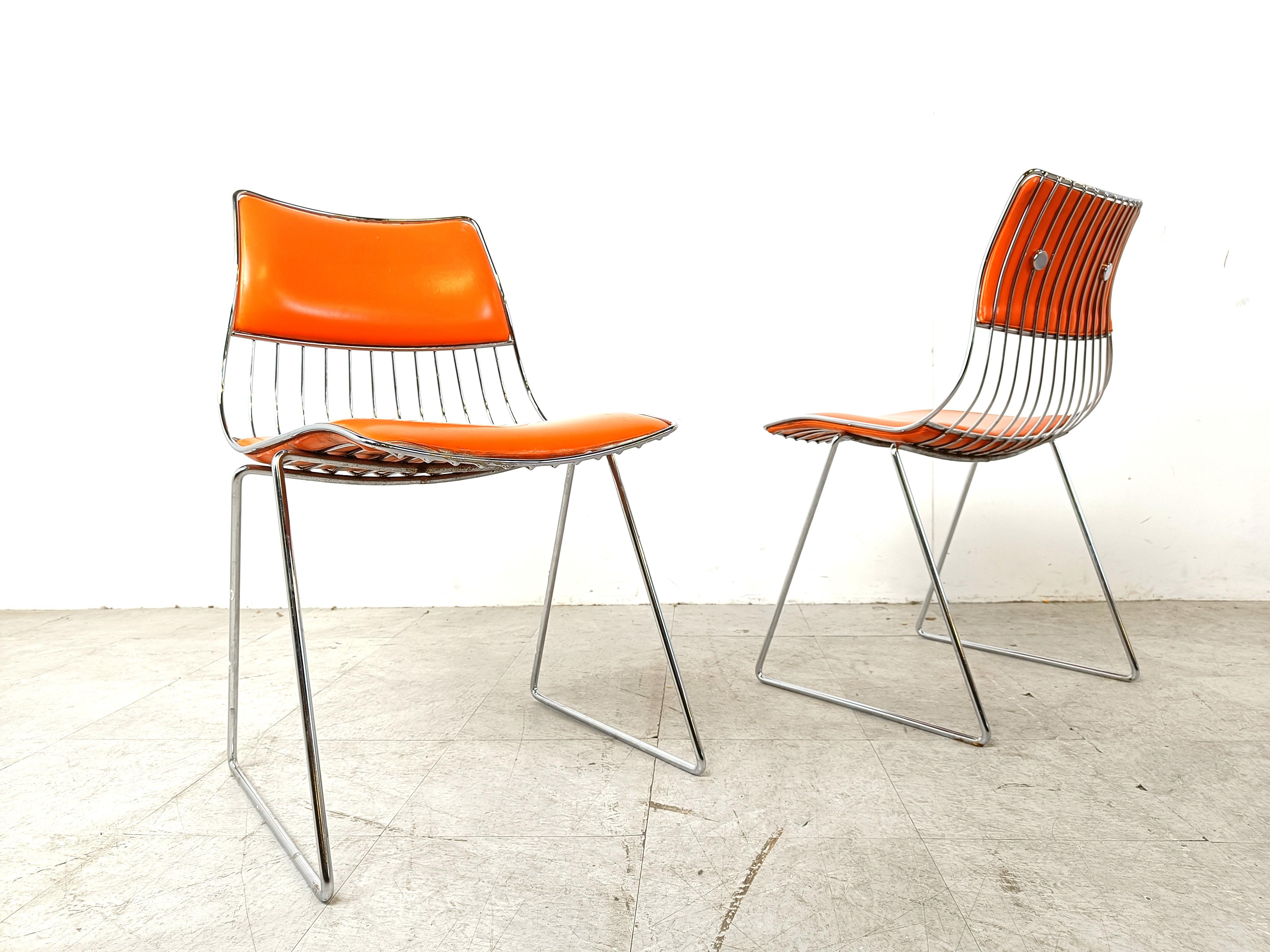Set of 4 dining chairs by Rudi Verelst for Novalux, 1970s For Sale 2
