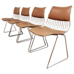 Set of 4 Dining Chairs by Rudi Verelst for Novalux, 1970s