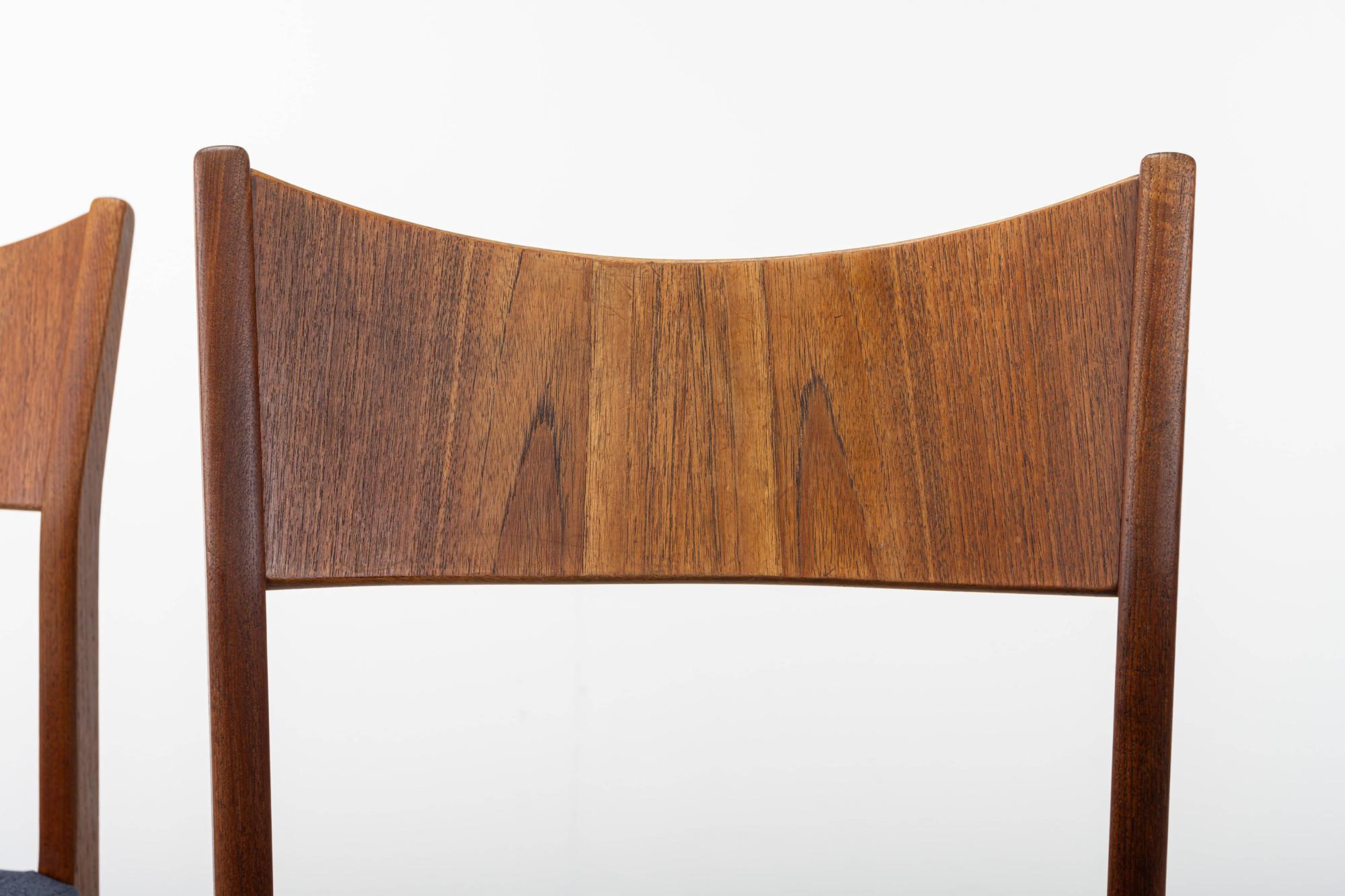 Danish Set of 4 dining chairs by Sorø Stolefabrik, Denmark 1960s