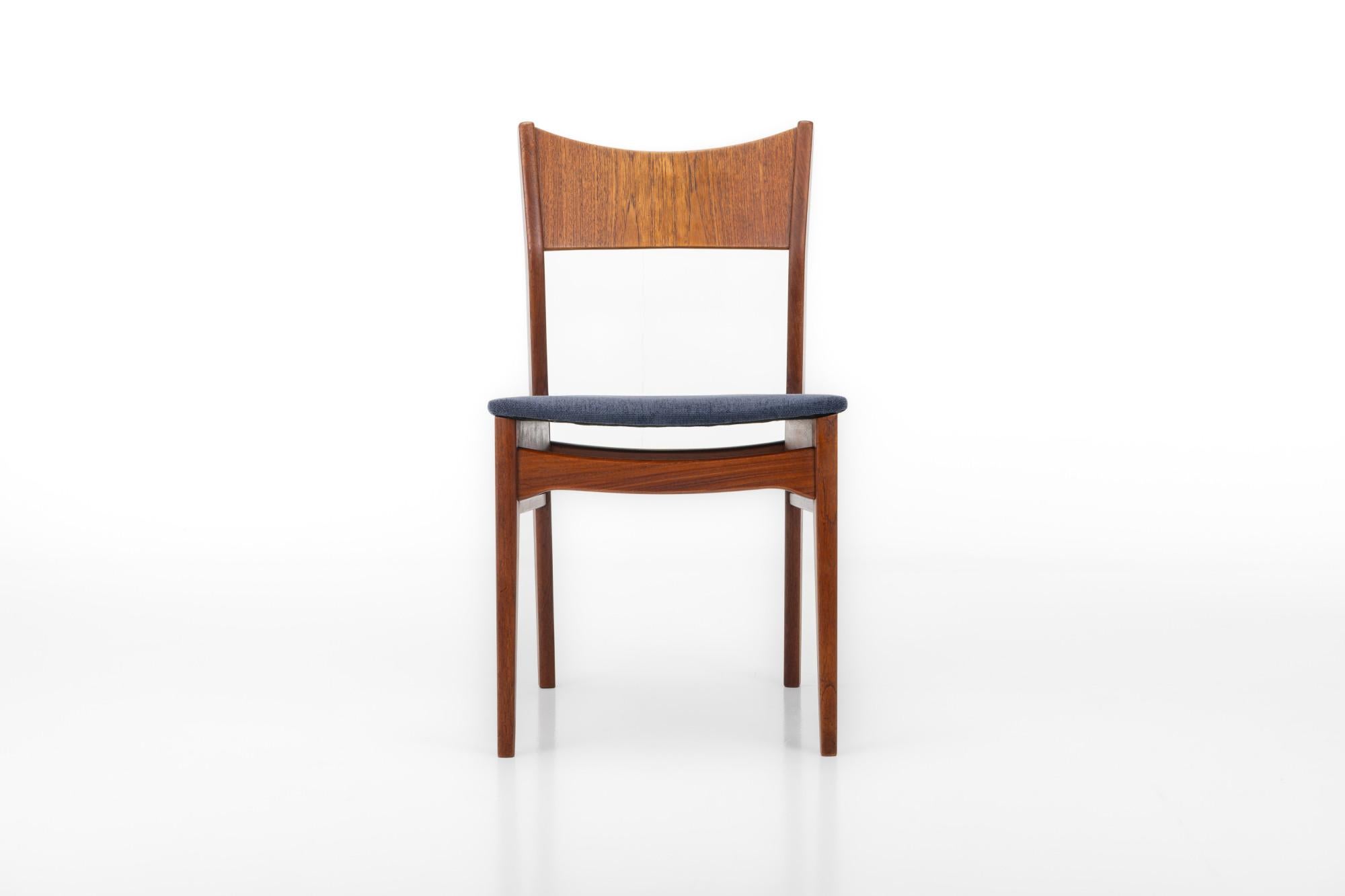 Set of 4 dining chairs by Sorø Stolefabrik, Denmark 1960s In Good Condition In Ranst, VAN