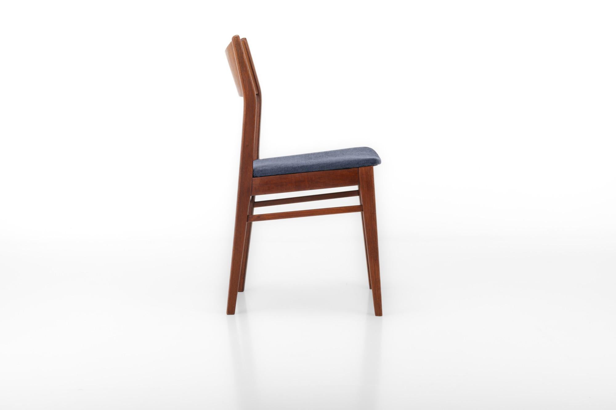Fabric Set of 4 dining chairs by Sorø Stolefabrik, Denmark 1960s