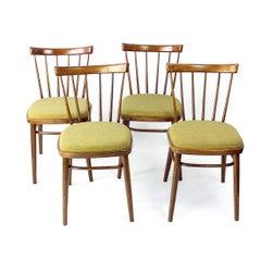 Ensemble de 4 chaises de salle à manger par Tatra, Tchécoslovaquie, années 1960